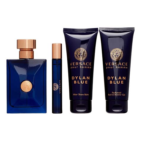 versace dylan blue 4 piece gift set|versace dylan blue men set.